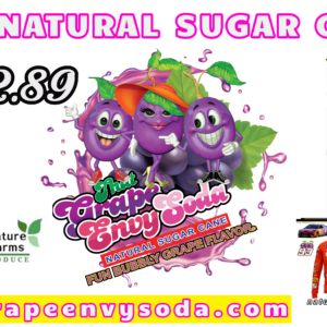 $2.89 GRAPE ENVY SODA  Flavor ” Grape” All Natural Sugar Cane 16 0z Glass Bottles